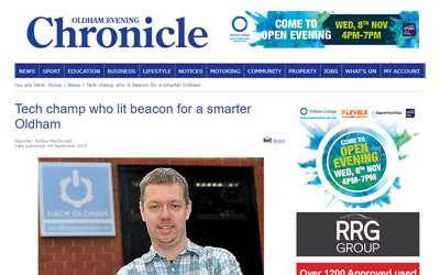 Tech champ who lit beacon for a smarter Oldham